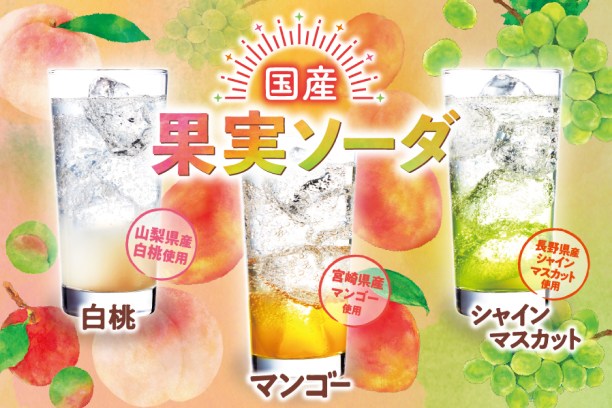 国産果実ソーダ